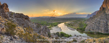 Santa Elena Canyon Sunrise Panorama 1