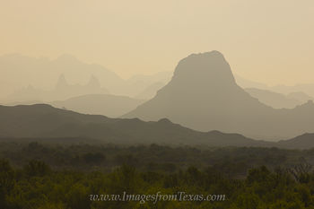 Sihlouette of the Chisos Mountains