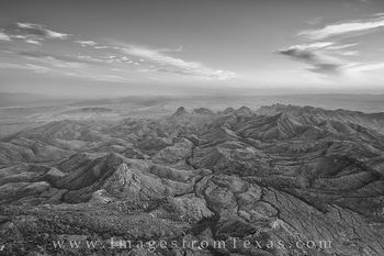 South Rim at Big Bend in Black and White 10