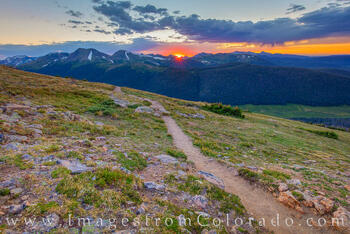 Summer Sunset on the Trail in RMNP 718-1