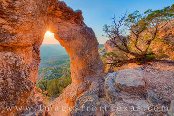 Sunset from the Palo Duro Arch 109-2