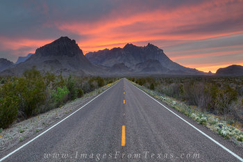 Sunset over the Chisos Mountains