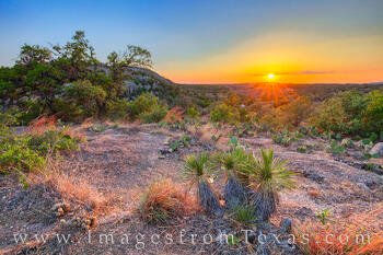 Texas Hill Country Summer Sunset 516-1