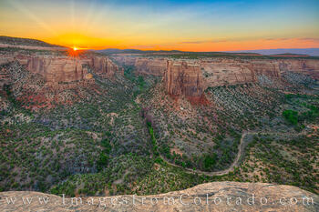 Ute Canyon Sunset, Colorado National Monument 676-2
