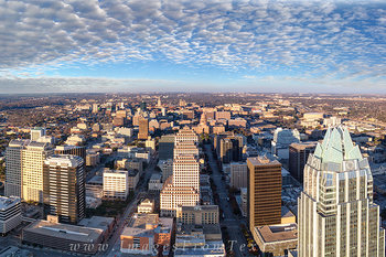 View of Austin, Tx, from the Austonian