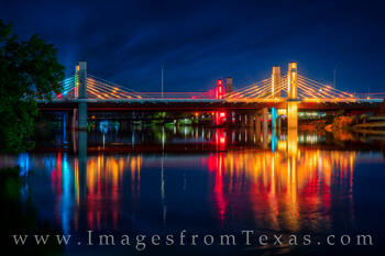 Waco and the I-35 Bridges at Night 1