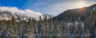 Berthoud Pass Peaks after Sunrise 1228-1