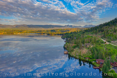 Grand Lake Morning from the Air 526-1