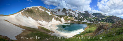 King Lake atop Rollins Pass Panorama 1