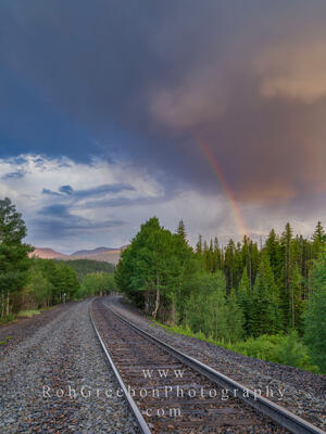 Rainbow over Train Tracks 1