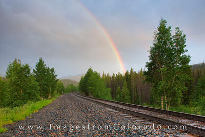 Rainbow over Train Tracks 2