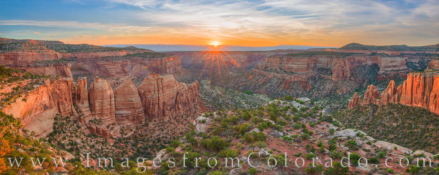 Artists Point Panorama 811-1 One of the nicest views in Colorado National Monument is Artists Point. From this lookout, you have a stunning view deep into...