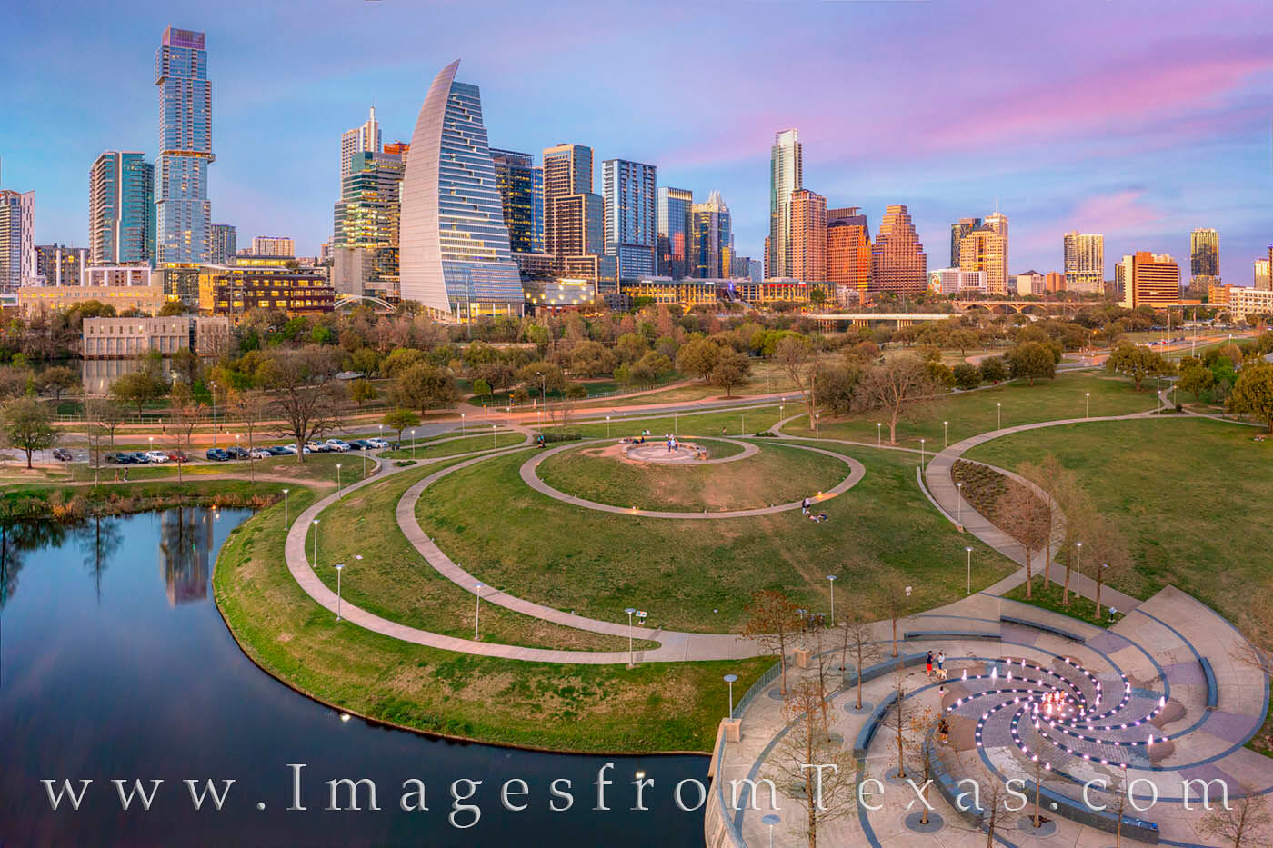 Austin from Doug Sahm Hill 331-1 The Austin Skyline from Zilker Park.