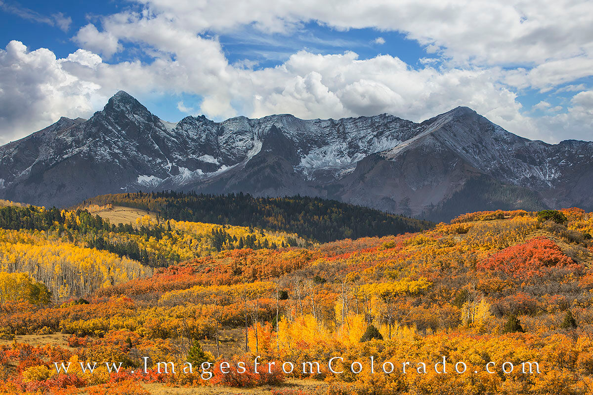 Autumn at the Dallas Divide 1 Autumn colors come alive at the Dallas Divide about 12 miles west of Ridgway, Colorado. This location is one of the iconic areas...