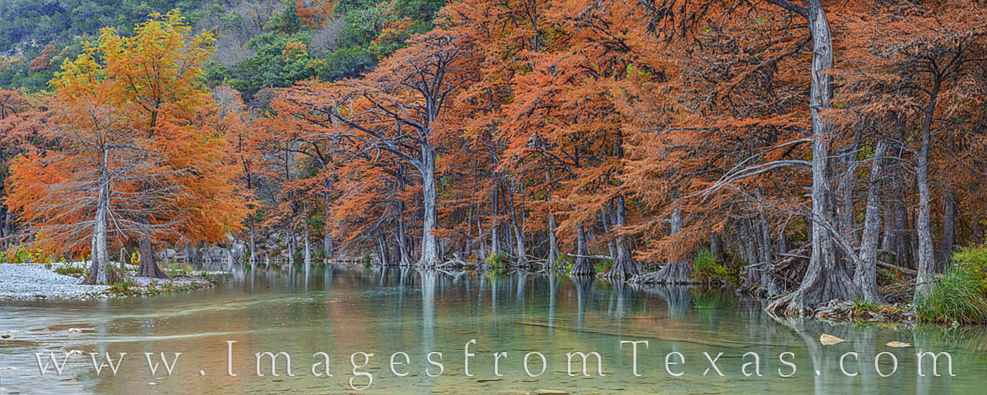 Autumn on the Frio River Panorama 1112-1