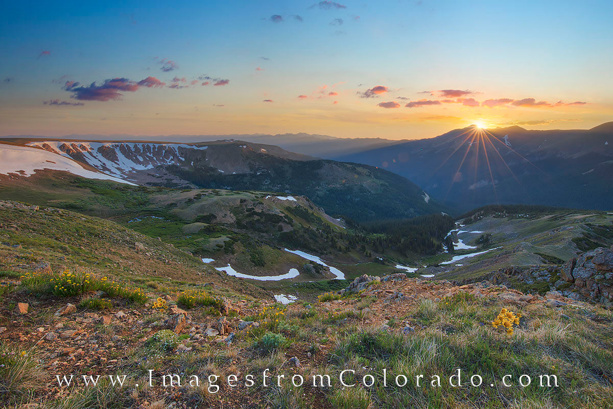 Berthoud Pass Sunrise 1 After 14 switchbacks up the Berthoud Pass portion of the Continental Divide Trail, this is the beautiful Colorado landscape that...
