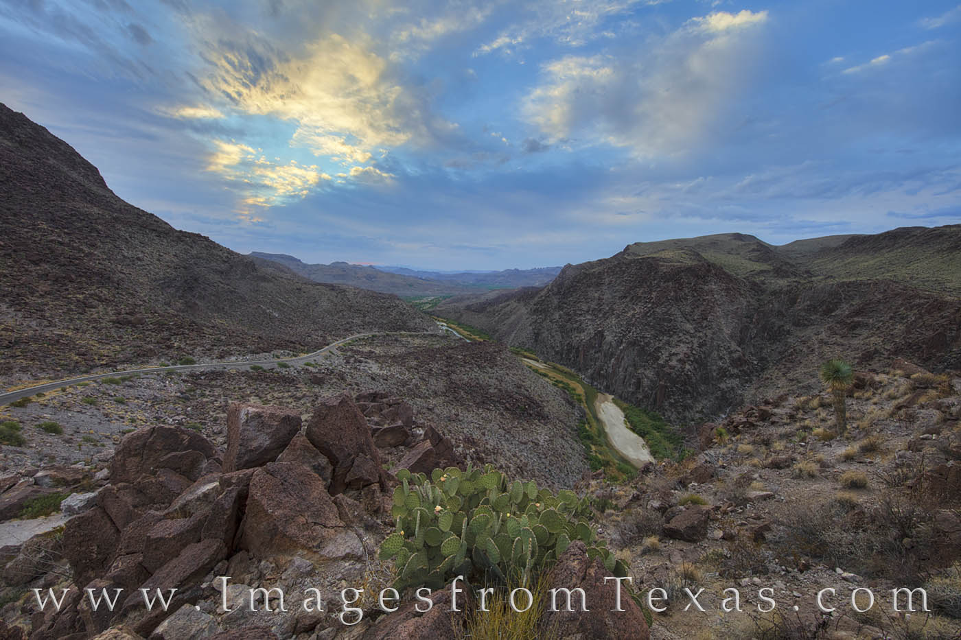 Big Bend Ranch from Dom Rock after Sunrise 1 FM 170 is one of the most scenic drives in Texas. This winding, twisting, turning road runs through Big Bend Ranch State Park...