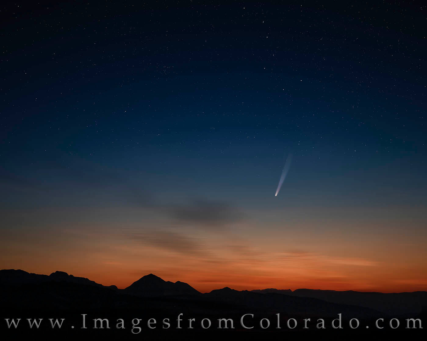 Comet NEOWISE over Rocky Mountain NP 718-1 From around 11,600’ near the top of Trail Ridge Road in Rocky Mountain National Park, the Comet NEOWISE hangs just under the...