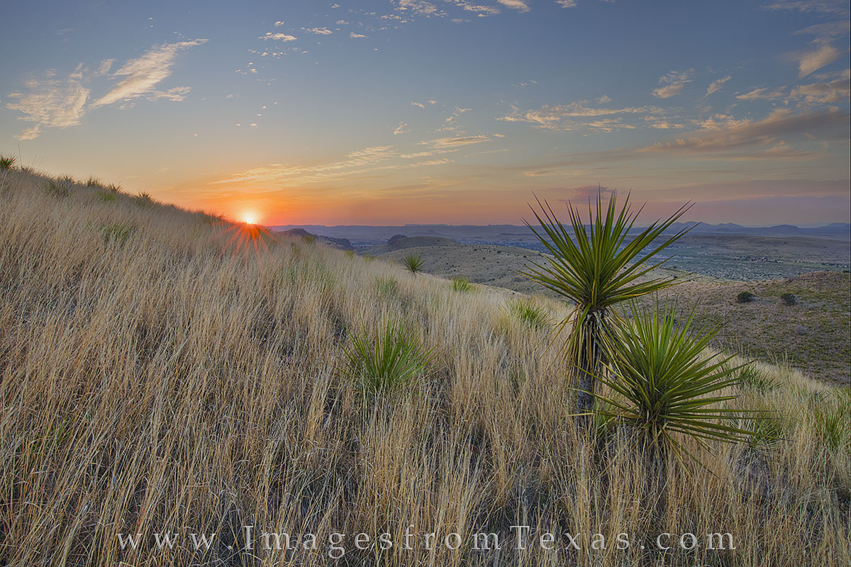 Davis Mountains Sunrise 12 Sunrise over the grasses and yucca at Davis Mountains State Park is often a beautiful happening. On this June morning, the sky...