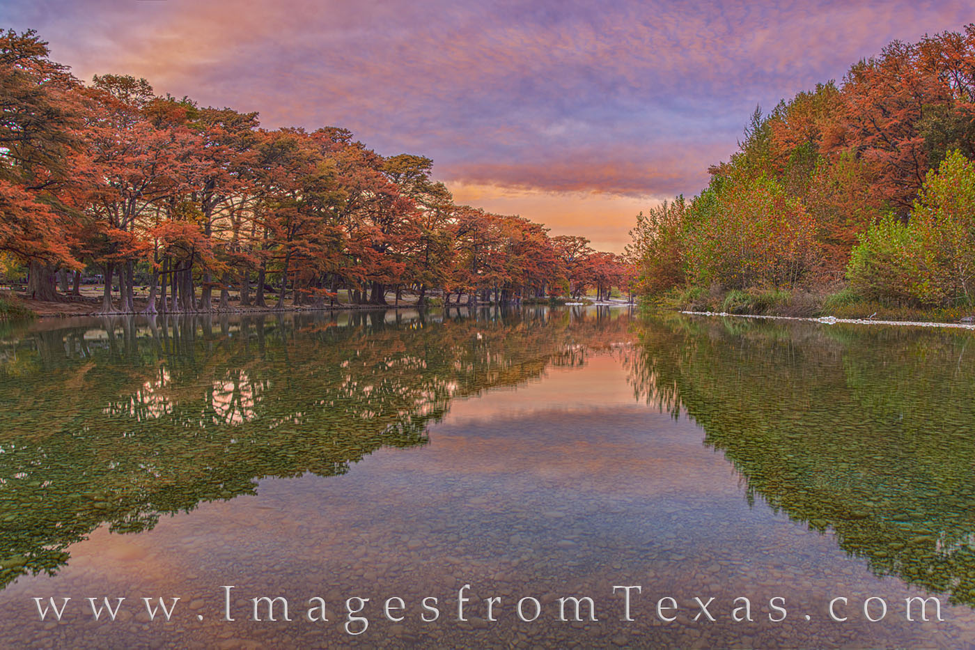 Frio River Fall Sunset 114-1