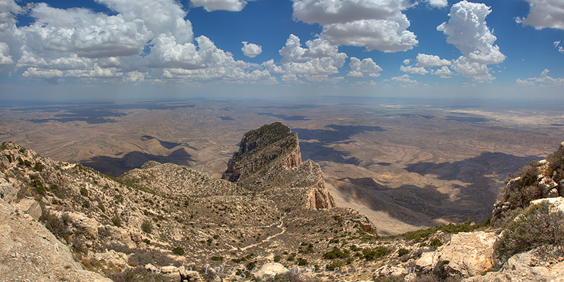 El Capitan from Guadalupe Peak Panorama This panorama of the harsh Texas landscape comes from the amazing Guadalupe Mountains National Park. From the tallest point in...