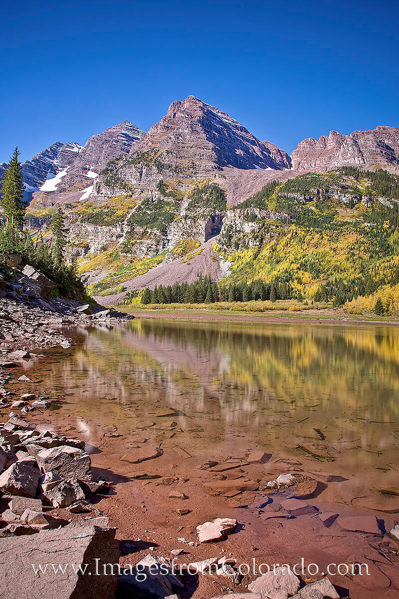 Maroon Bells Reflection from Crater Lake 2 Just over two miles from Maroon Lake is Crater Lake, a much less traveled lake that still offers stunning views of the Maroon...