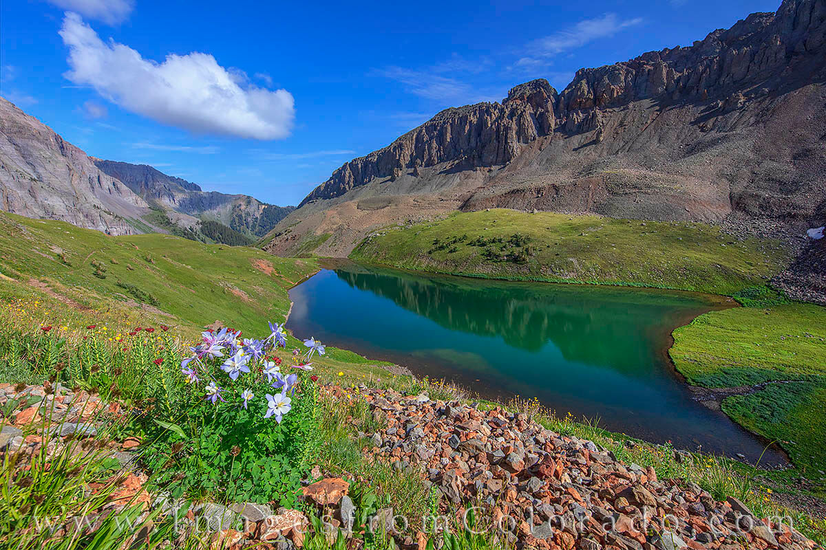 Middle Blue Lake on a Summer Afternoon 726-1