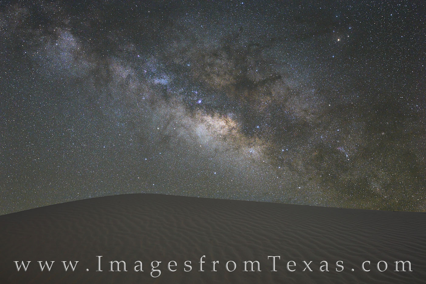 Milky Way over Sandhills State Park 1 The Milky Way rolls across the heavens in this nighttime photograph taken at Monahans Sandhills State Park. Using a star tracker...