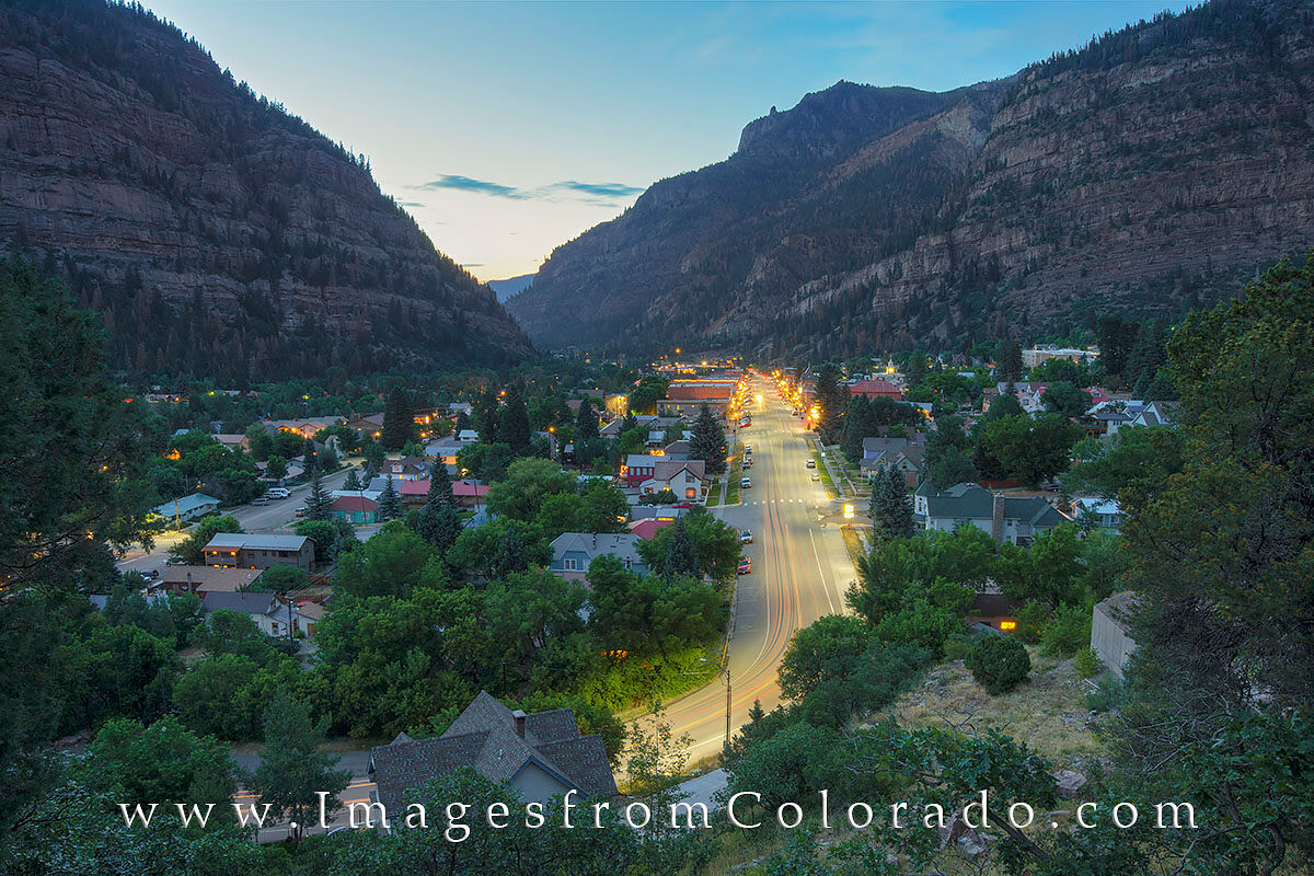 Ouray, Colorado, Summer Evening 1 As you make your way north into the town of Ouray, this is the view you’ll enjoy just before the last few switchbacks that...