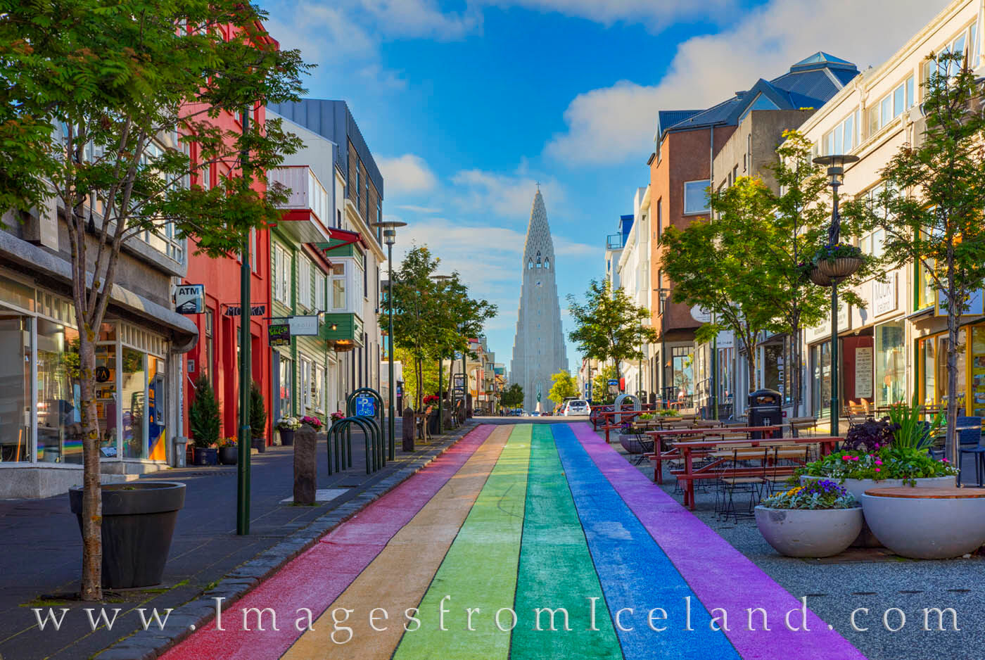 Skólavörðustígur - Rainbow Street - Reykjavik 1 The colorful Rainbow Steet in Reykjavik adds vibrance and promites acceptance in the capital city of Iceland. As a backdrop...
