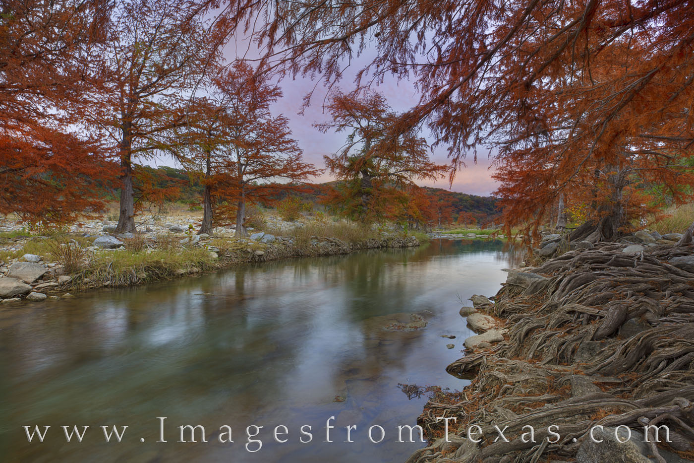texas hill country, pedernales river, fall colors, autumn colors, cypress, texas fall colors, texas autumn, pedernales falls, texas state parks