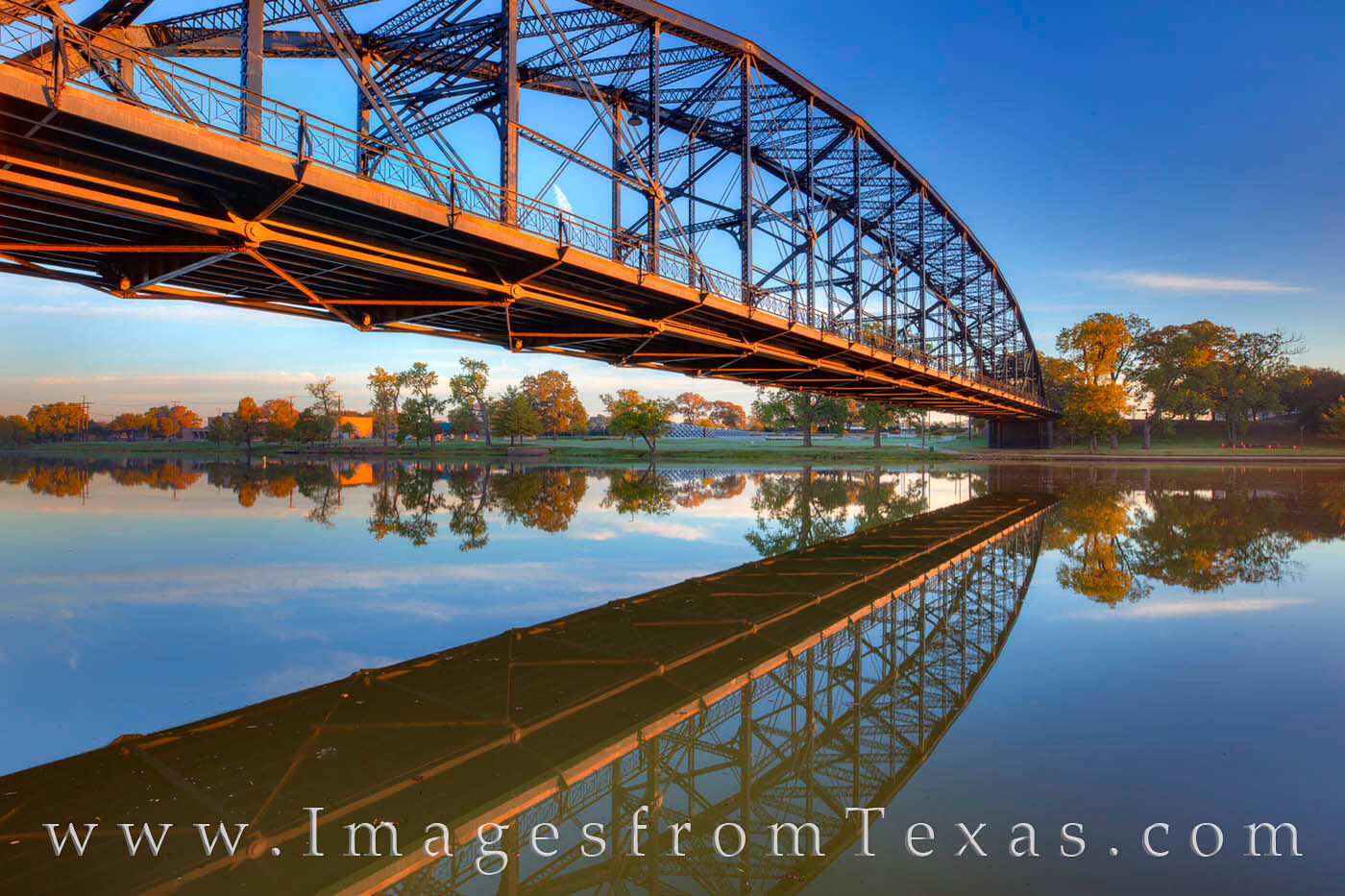 Washington Avenue Bridge Morning Light 1031-3 Just after sunrise, soft light from the east shines across the steel structure of the Washington Avenue Bridge (built in 1869...